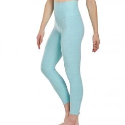 Women Beyond Yoga Spacedye High Waisted Caught In The Midi 7/8 Yoga Leggings Island Topaz White