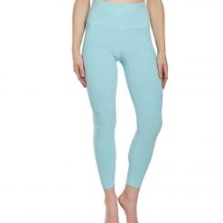 Women Beyond Yoga Spacedye High Waisted Caught In The Midi 7/8 Yoga Leggings Island Topaz White