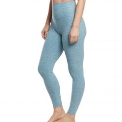 Beyond Yoga Spacedye High Waisted Caught In The Midi 7/8 Yoga Leggings Blue Crush/Sky Blue