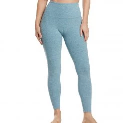 Beyond Yoga Spacedye High Waisted Caught In The Midi 7/8 Yoga Leggings Blue Crush/Sky Blue
