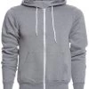 Bella + Canvas Men's Sponge Fleece Full Zip Hoodie Deep Heather