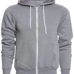Bella + Canvas Men's Sponge Fleece Full Zip Hoodie Deep Heather