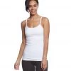 Hard Tail Long Yoga Sport Bra Tank White