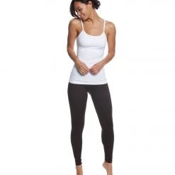 Hard Tail Long Yoga Sport Bra Tank White