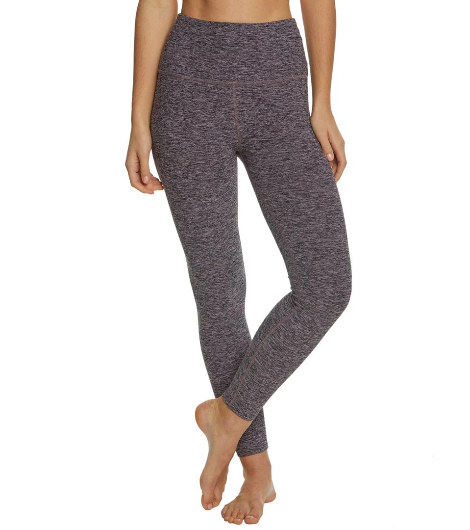 Beyond Yoga Spacedye High Waisted Caught In The Midi 7/8 Yoga Leggings Black/Pink Opal Women 16 Beyond Yoga Spacedye High Waisted Caught In The Midi 7/8 Yoga Leggings Black/Pink Opal Women