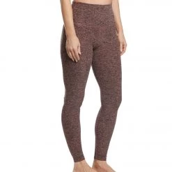 Beyond Yoga Spacedye High Waisted Caught In The Midi 7/8 Yoga Leggings Black/Pink Lei Women