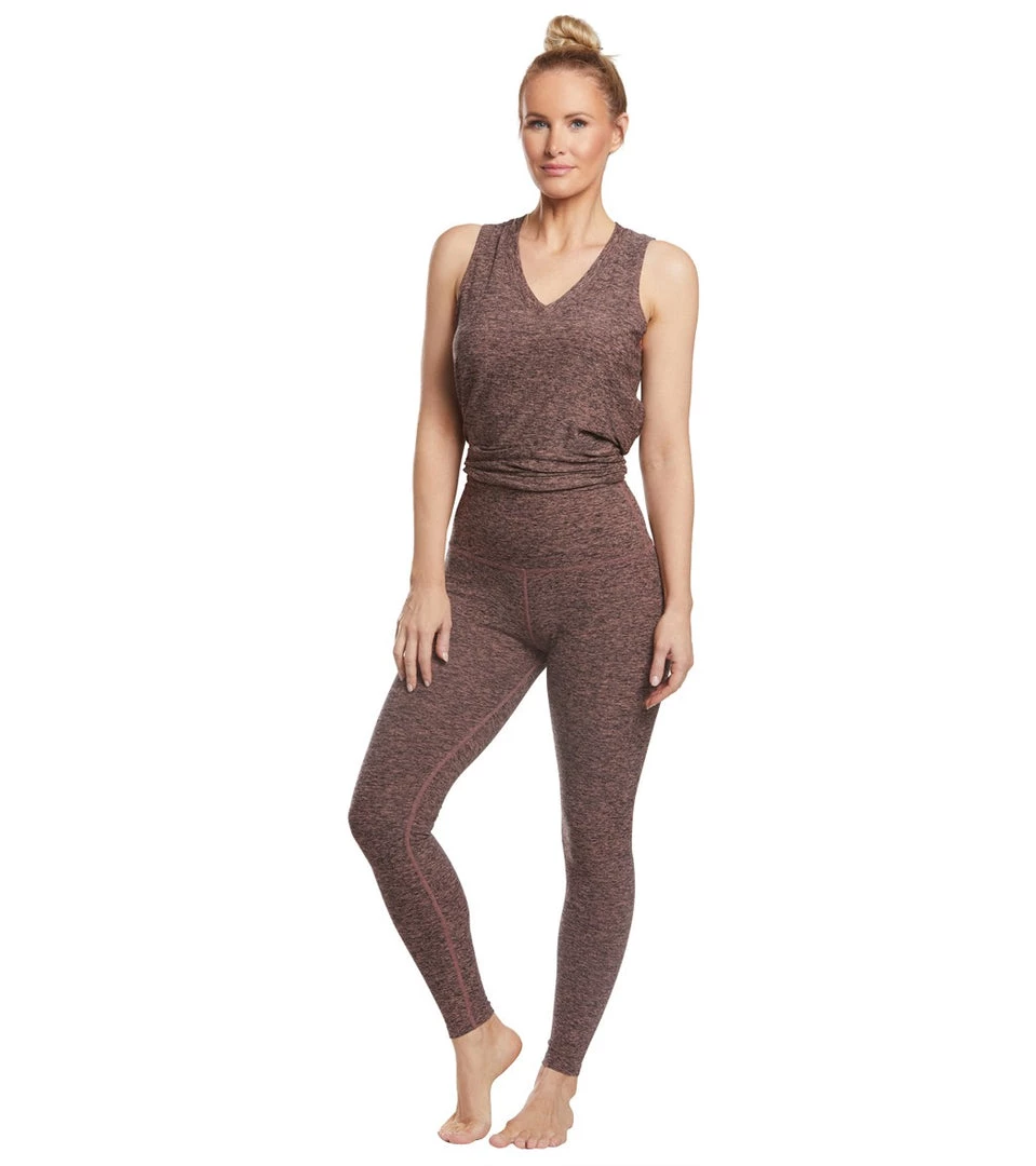 Beyond Yoga Spacedye High Waisted Caught In The Midi 7/8 Yoga Leggings Black/Pink Lei Women 6 Beyond Yoga Spacedye High Waisted Caught In The Midi 7/8 Yoga Leggings Black/Pink Lei Women