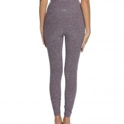 Beyond Yoga Spacedye High Waisted Caught In The Midi 7/8 Yoga Leggings Deep Amethyst/Wild Wisteria