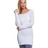 Hard Tail Long Sleeve Skinny Yoga Tee White