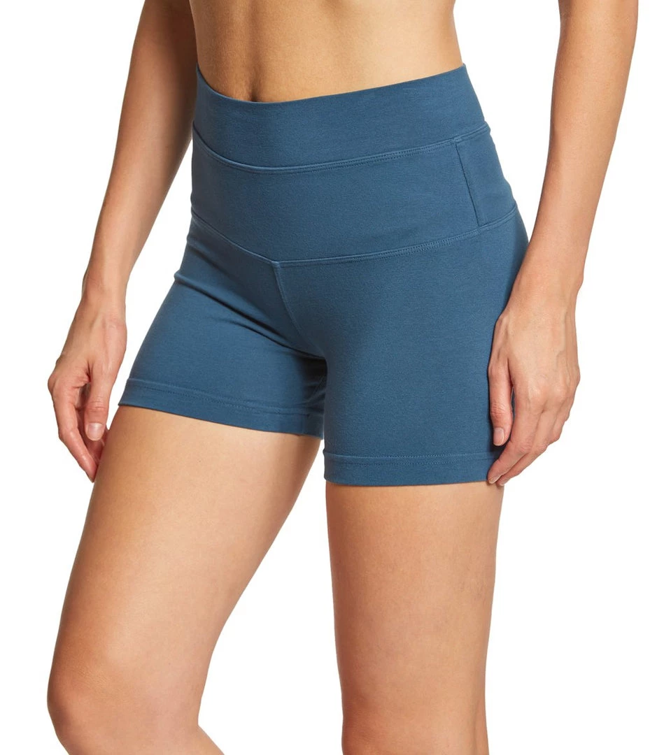 Hard Tail High Rise Yoga Booty Shorts River 4 Hard Tail High Rise Yoga Booty Shorts River