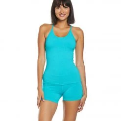 Hard Tail High Rise Yoga Booty Shorts Waterlily CLOTHING