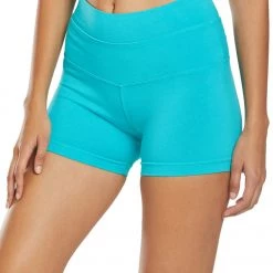 Hard Tail High Rise Yoga Booty Shorts Waterlily CLOTHING