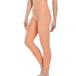 Beyond Yoga Spacedye High Waisted Caught In The Midi 7/8 Yoga Leggings Coral Dust Melon Women