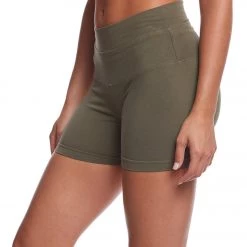 Hard Tail High Rise Yoga Booty Shorts Olive CLOTHING