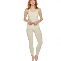 Beyond Yoga Spacedye High Waisted Caught In The Midi 7/8 Yoga Leggings Sandstone Almond