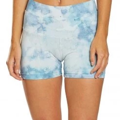 Hard Tail High Rise Yoga Booty Shorts Moonstone Ombre Lava