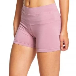 Hard Tail High Rise Yoga Booty Shorts Dusty Rose