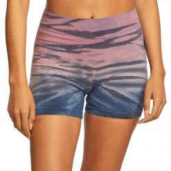 CLOTHING Hard Tail High Rise Yoga Booty Shorts Rose/Mauve Rainbow Horizon