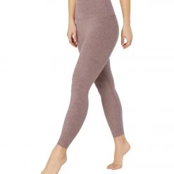 Beyond Yoga Spacedye High Waisted Caught In The Midi 7/8 Yoga Leggings Dusty Mauve/Lilac Luster 21 Beyond Yoga Spacedye High Waisted Caught In The Midi 7/8 Yoga Leggings Dusty Mauve/Lilac Luster