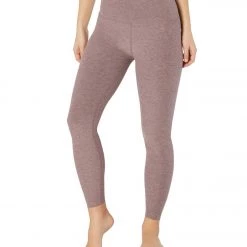 Beyond Yoga Spacedye High Waisted Caught In The Midi 7/8 Yoga Leggings Dusty Mauve/Lilac Luster 25 Beyond Yoga Spacedye High Waisted Caught In The Midi 7/8 Yoga Leggings Dusty Mauve/Lilac Luster