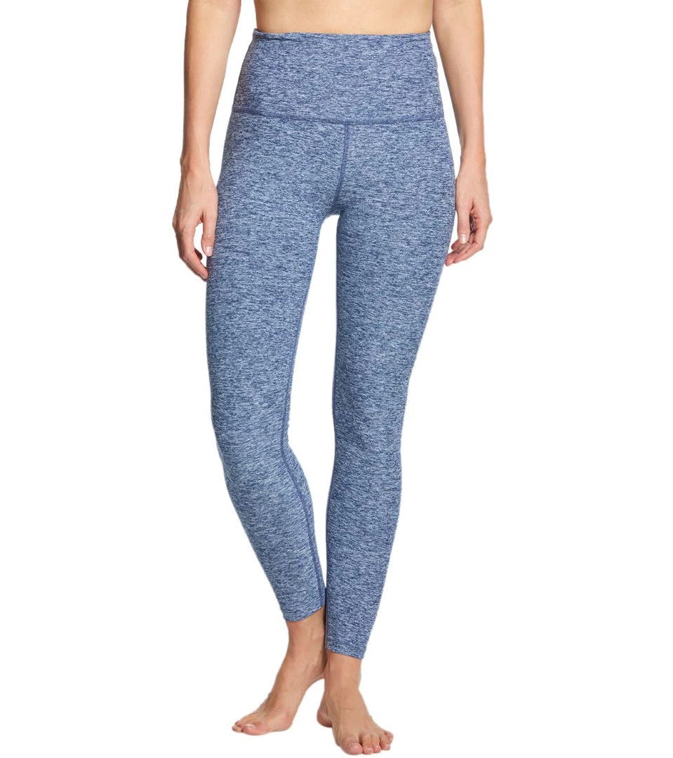 Beyond Yoga Spacedye High Waisted Caught In The Midi 7/8 Yoga Leggings White/Outlaw Navy 9 Beyond Yoga Spacedye High Waisted Caught In The Midi 7/8 Yoga Leggings White/Outlaw Navy