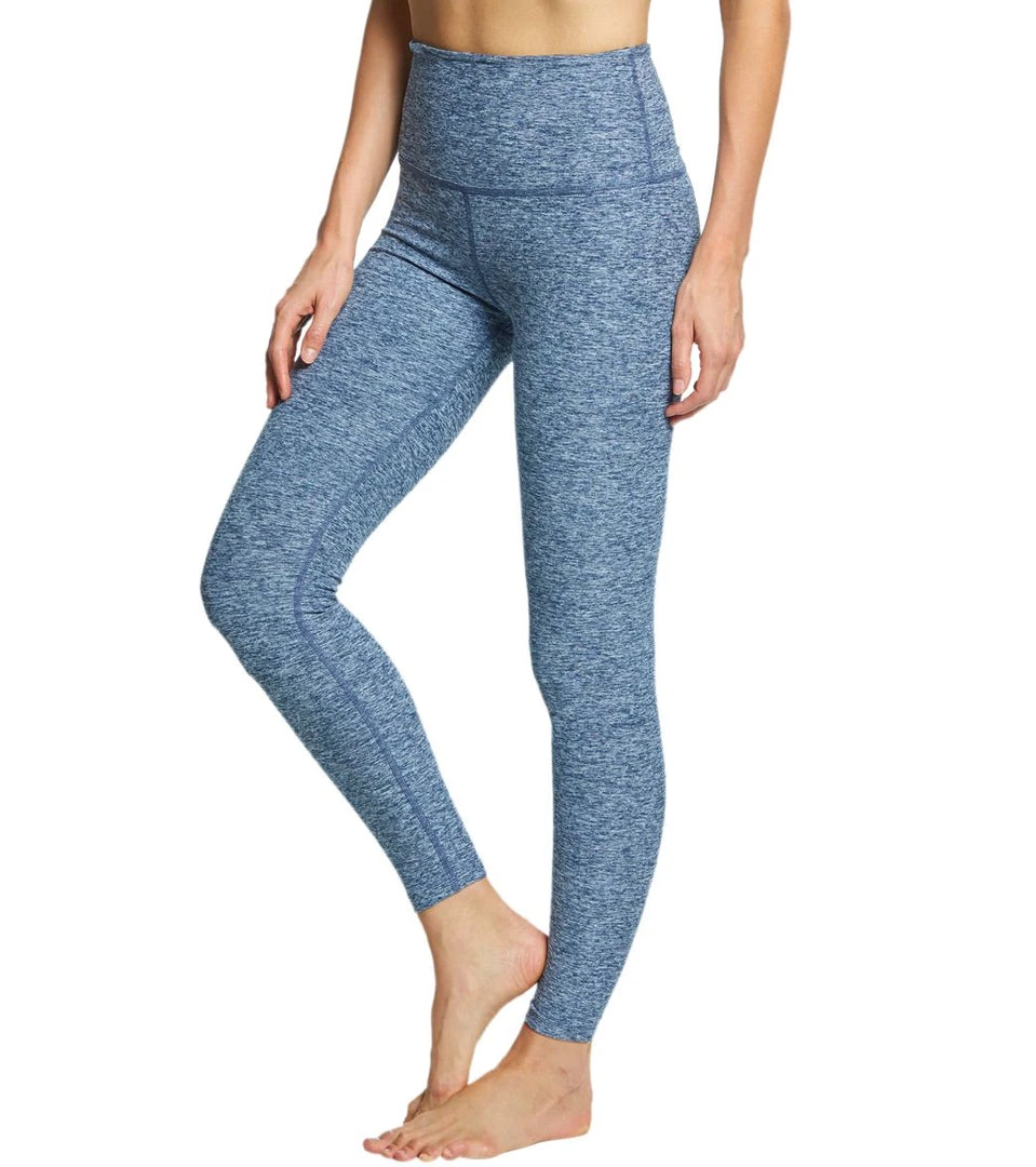 Beyond Yoga Spacedye High Waisted Caught In The Midi 7/8 Yoga Leggings White/Outlaw Navy 4 Beyond Yoga Spacedye High Waisted Caught In The Midi 7/8 Yoga Leggings White/Outlaw Navy