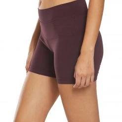 CLOTHING Hard Tail High Rise Yoga Booty Shorts Red Plum