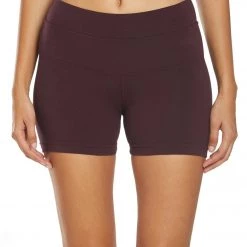 CLOTHING Hard Tail High Rise Yoga Booty Shorts Red Plum