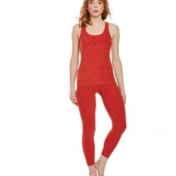 Beyond Yoga Spacedye High Waisted Caught In The Midi 7/8 Yoga Leggings Scarlet Sun Sienna
