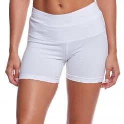 Hard Tail High Rise Yoga Booty Shorts White