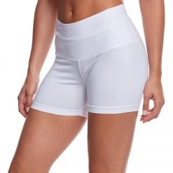 Hard Tail High Rise Yoga Booty Shorts White