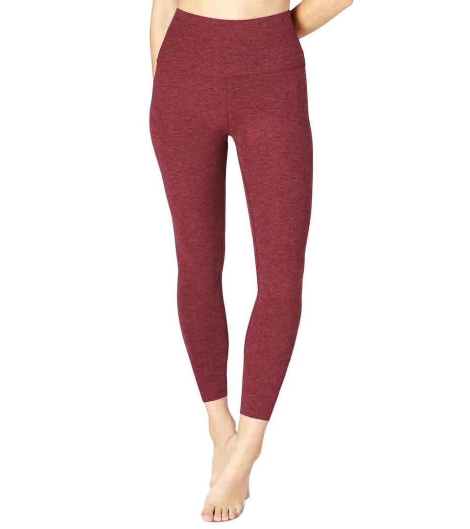Beyond Yoga Spacedye High Waisted Caught In The Midi 7/8 Yoga Leggings Team Burgundy/Bold Burgundy Women 3 Beyond Yoga Spacedye High Waisted Caught In The Midi 7/8 Yoga Leggings Team Burgundy/Bold Burgundy Women