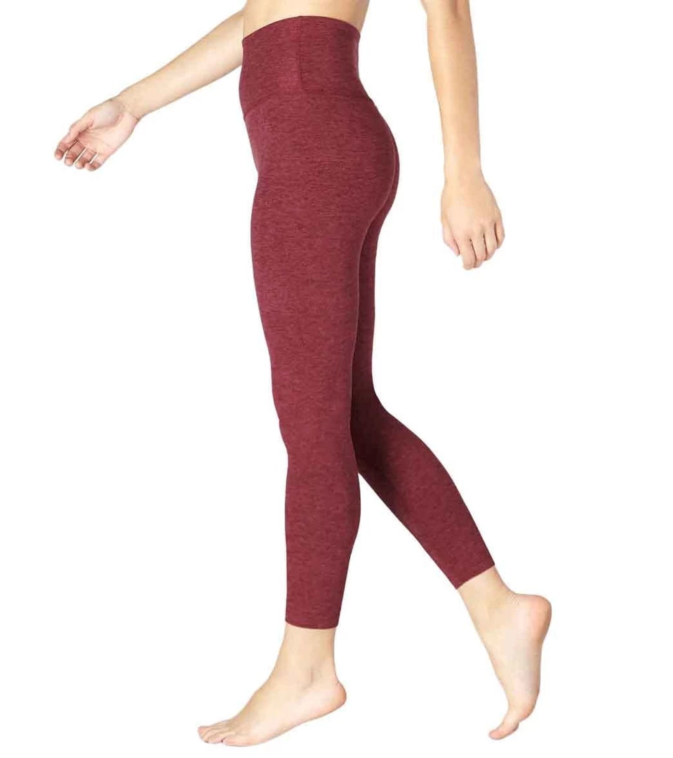 Beyond Yoga Spacedye High Waisted Caught In The Midi 7/8 Yoga Leggings Team Burgundy/Bold Burgundy Women 6 Beyond Yoga Spacedye High Waisted Caught In The Midi 7/8 Yoga Leggings Team Burgundy/Bold Burgundy Women