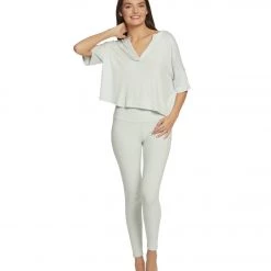 Beyond Yoga Spacedye High Waisted Caught In The Midi 7/8 Yoga Leggings Glacier/White