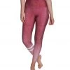 CLOTHING Onzie Graphic High Waisted 7/8 Yoga Leggings Burgundy Ombre