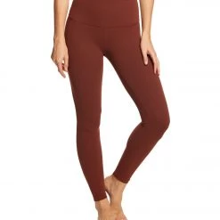 Beyond Yoga Supplex Caught In The Midi High Waisted Leggings Red Rock