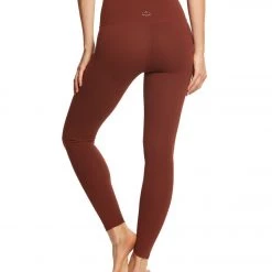 Beyond Yoga Supplex Caught In The Midi High Waisted Leggings Red Rock