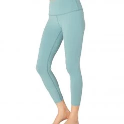 Beyond Yoga Supplex Caught In The Midi High Waisted Leggings True Teal CLOTHING
