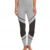 Beyond Yoga Full Disclosure High Waisted Yoga Leggings Gray Pintuck
