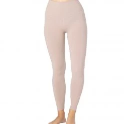 Beyond Yoga Supplex Caught In The Midi High Waisted Leggings Desert Suede CLOTHING