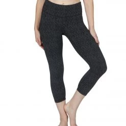 PrAna Pillar Yoga Capris Charcoal Heather Bodhi CLOTHING