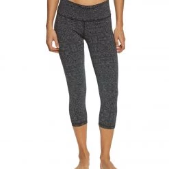 PrAna Pillar Yoga Capris Charcoal Heather Mosaic 15 PrAna Pillar Yoga Capris Charcoal Heather Mosaic