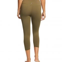 PrAna Pillar Yoga Capris Cargo Green CLOTHING