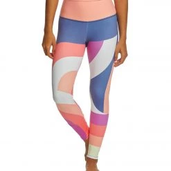 Onzie Graphic High Waisted 7/8 Yoga Leggings Curvy Geo