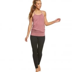 Hard Tail Over Easy Support Tank Top Dusty Rose