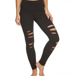 Hard Tail Flat Waist Laser Ankle Yoga Leggings CLOTHING