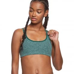 Beyond Yoga Strappy Hour Yoga Sports Bra Woodland Forest/Light Sage
