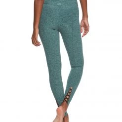 Beyond Yoga Cross It Back 7/8 Yoga Leggings Woodland Forest/Light Sage
