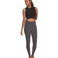 Beyond Yoga Spacedye High Waisted Riding Yoga Leggings Black/Charcoal