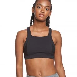 Beyond Yoga Never Quilt It Yoga Sports Bra Jet Black CLOTHING
